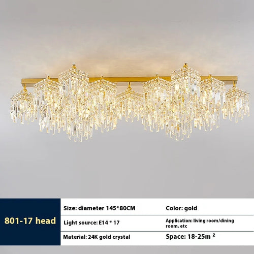 Luxury crystal lamp for elegant modern interiors - vue 8 sur 14