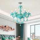 Crystal chandelier for a little girl's bedroom