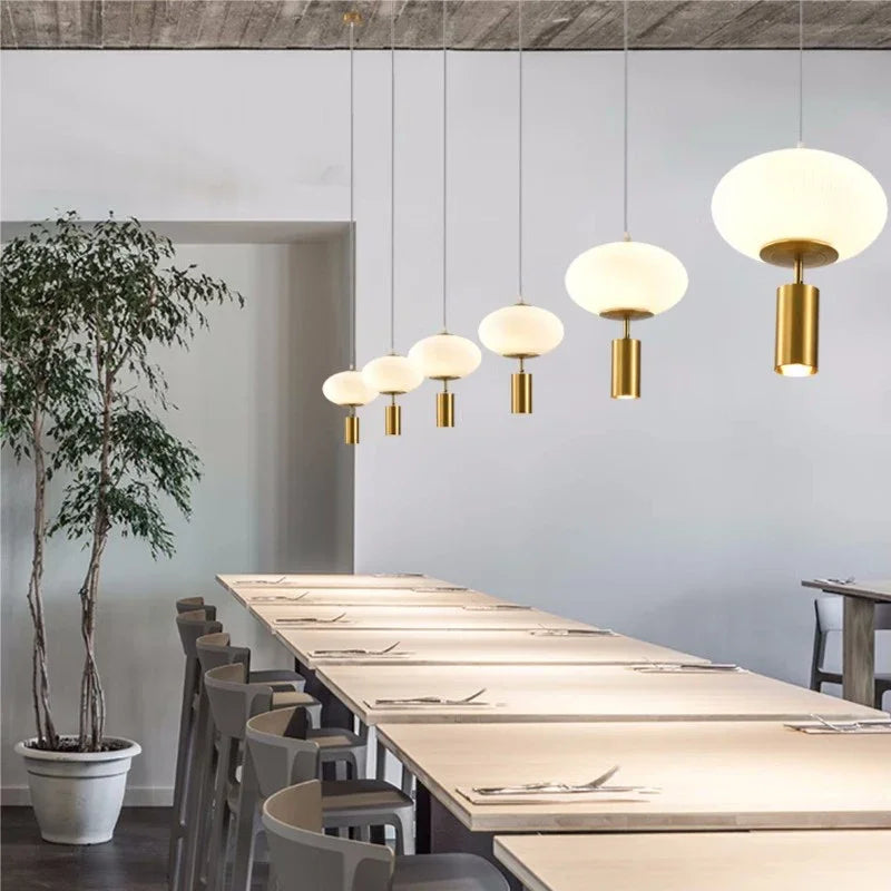 Retro glass pendant light for interior decoration
