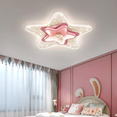 Nordic starry sky ceiling light for children’s room, romantic and cosy - vue 3 sur 11