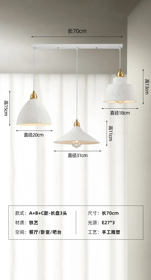 Handcrafted wabi-sabi pendant light for modern Japanese ambience - vue 13 sur 16