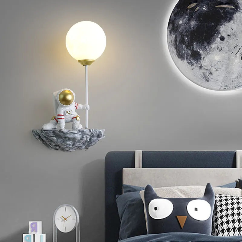 Resin wall light for children's bedroom