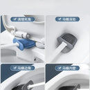 silicone toilet brush set with wall holder for bathroom