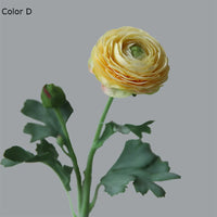 Silk artificial buttercup flower heads for wedding decoration