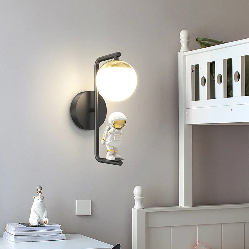 Creative astronaut wall light for modern decor