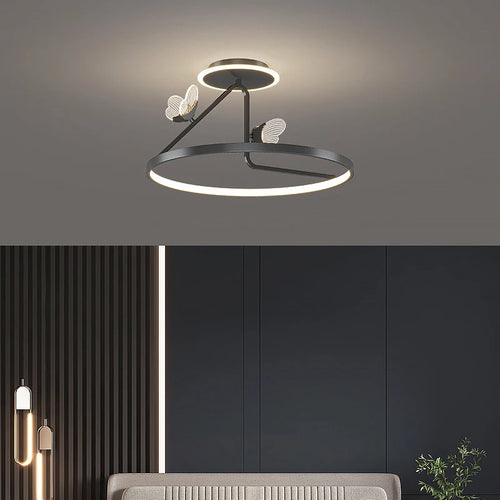 Modern LED ceiling light for decorative indoor lighting - vue 3 sur 10