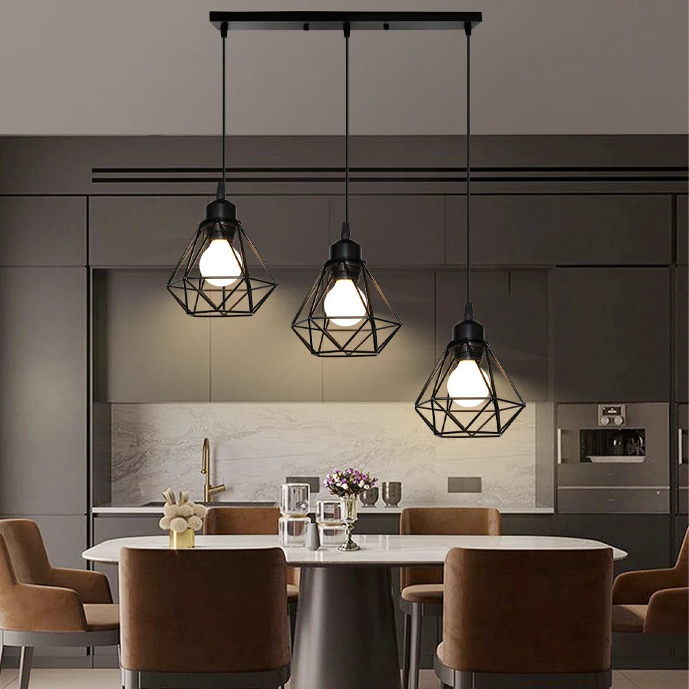 Modern pendant with LED heads for contemporary interiors