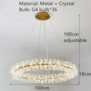 Modern clear crystal pendant light for interior decoration
