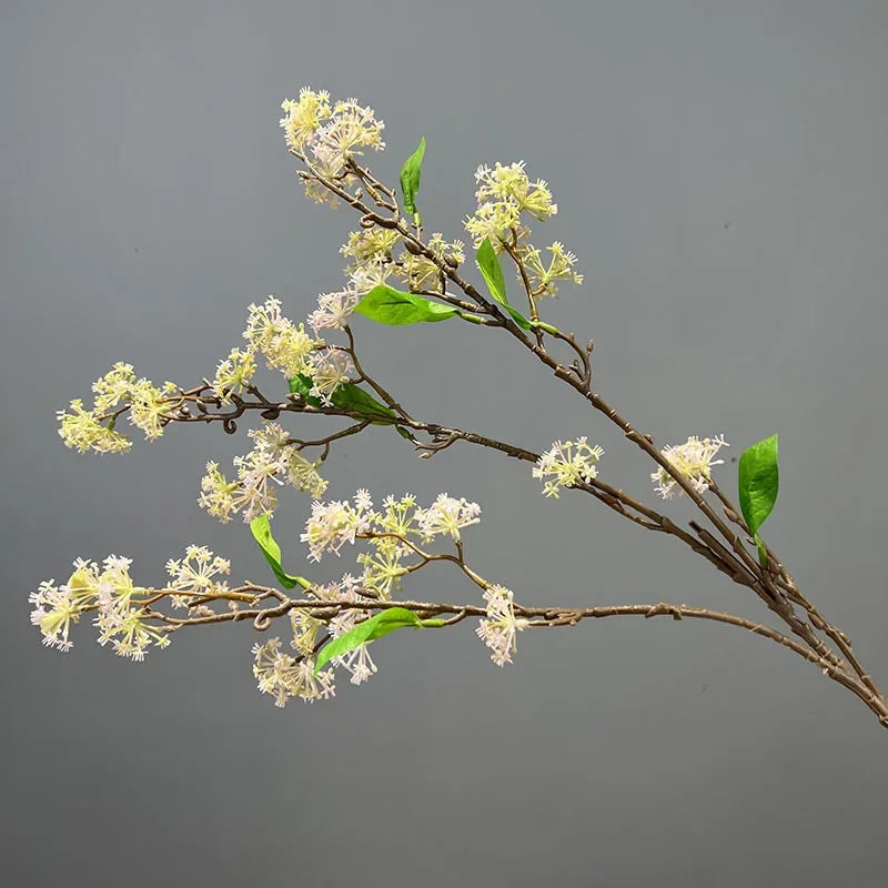 lot de 2 fleurs artificielles en saule des neiges décoratives