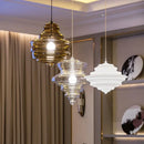 lustre nordique en verre pour un éclairage décoratif élégant