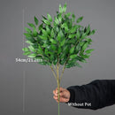 Artificial eucalyptus and willow plant for indoor and outdoor decoration