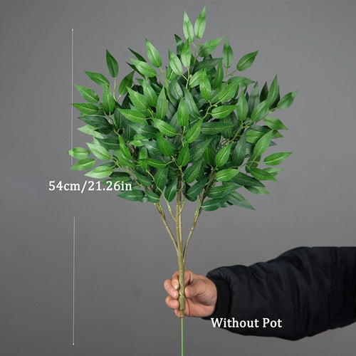 Artificial eucalyptus and willow plant for indoor and outdoor decoration - vue 9 sur 9