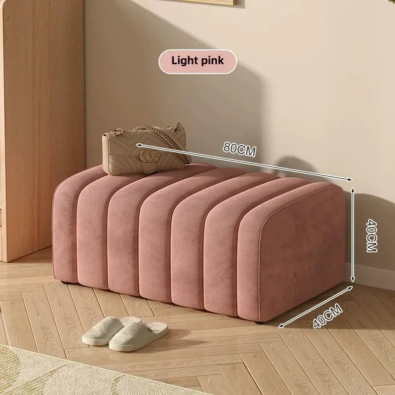 modern design shoe bench with soft and comfortable footrest - vue 15 sur 26