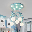 Modern LED carousel chandelier for children's princess room