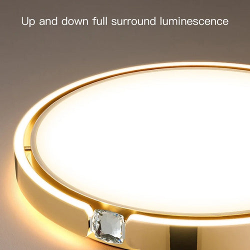 Modern luxury ring ceiling light for interiors - vue 7 sur 12