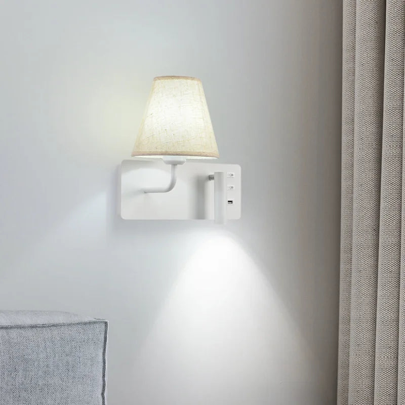 led reading wall light for kids with usb switch