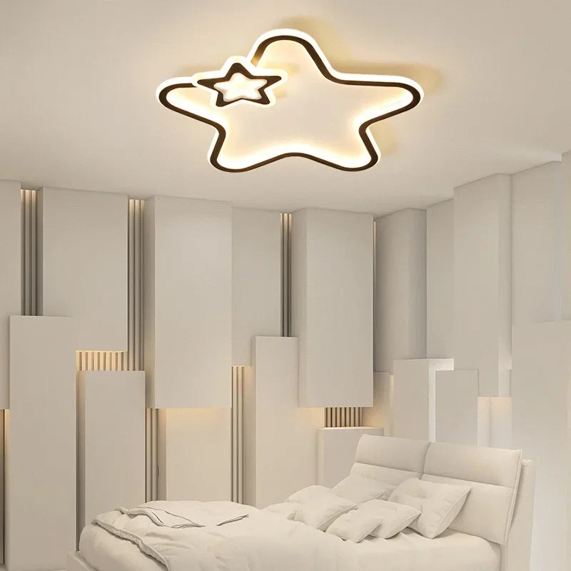 Modern star LED ceiling light for interior decoration - vue 3 sur 16