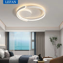 Modern LED ring ceiling lamp for indoors