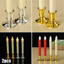 Set of 2 conical candle holders for wedding and party decoration