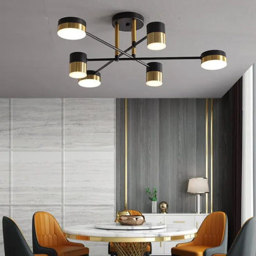 Modern nordic LED chandelier for interior - vue 6 sur 11