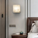 Cubical marble wall light for modern interiors