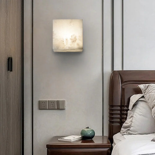Cubical marble wall light for modern interiors - vue 5 sur 7