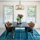 American retro solid wood chandelier for vintage villa