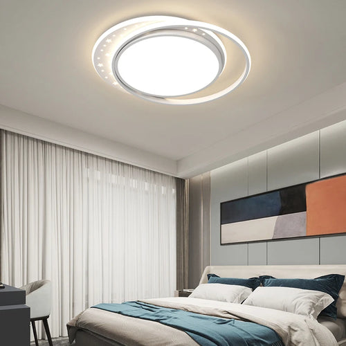 Modern minimalist LED ceiling light for decorative indoor home lighting - vue 3 sur 12