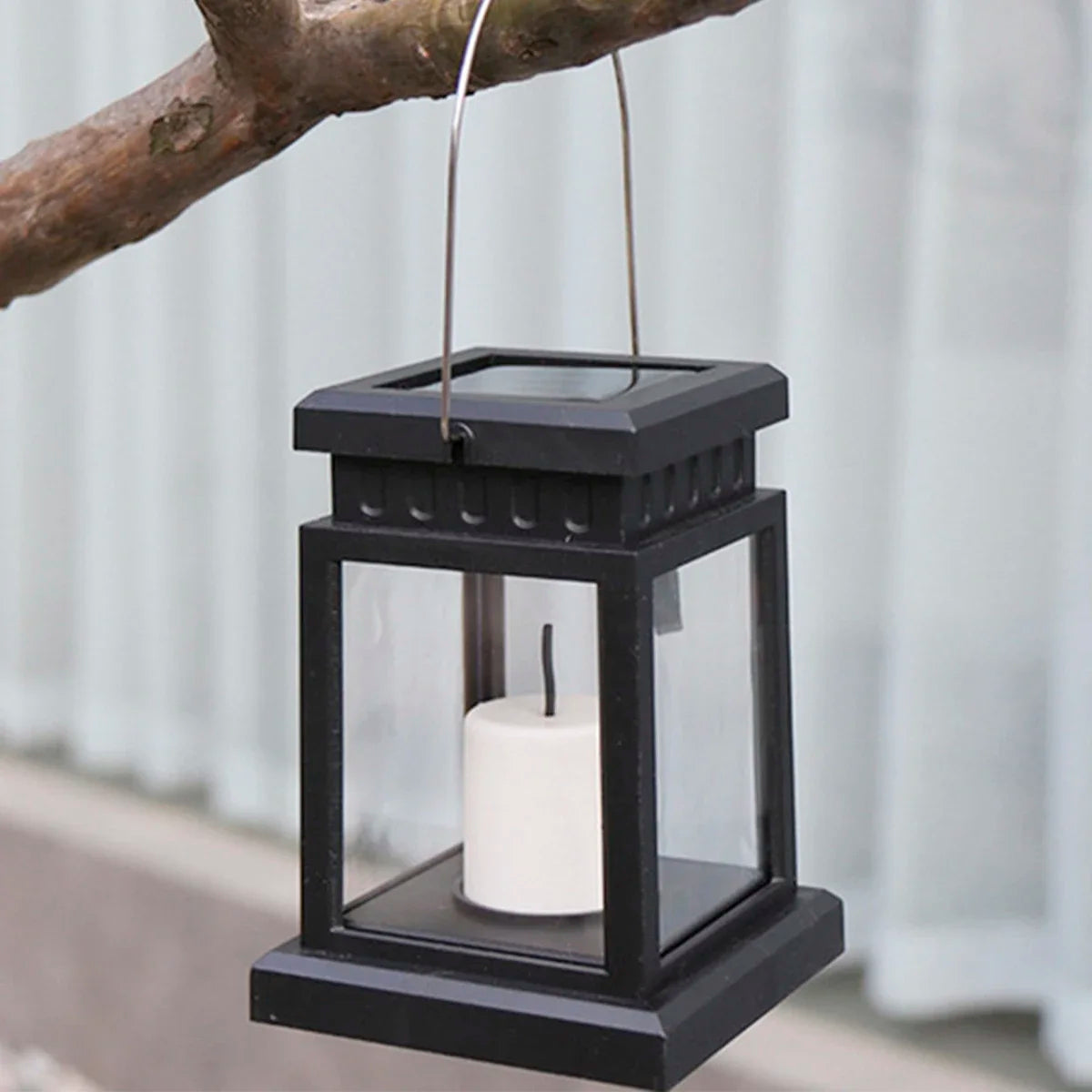 Solar LED lantern for festive outdoor garden decoration - vue 6 sur 6