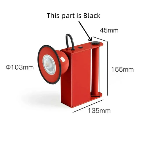 Minibox magnetic wall light Italian retro style - vue 14 sur 15