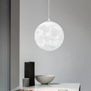 Personalised nordic 3D moon pendant light for children