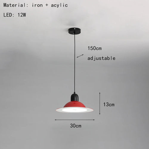 Adjustable wire metal LED pendant light - vue 16 sur 17
