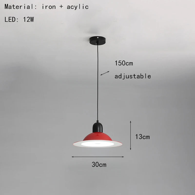 Adjustable wire metal LED pendant light - vue 15 sur 17