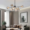 Sandyha modern luxury molecular glass LED chandelier