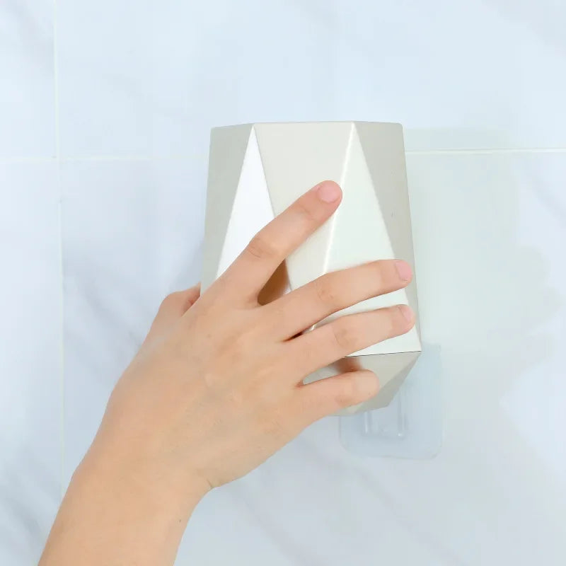 Silicone toilet brush with wall-mounted or freestanding holder - vue 6 sur 10