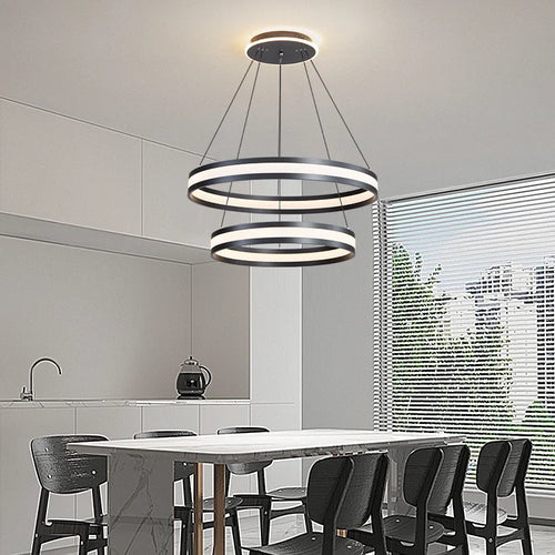 Modern Italian minimalist chandelier for a luxurious atmosphere - vue 4 sur 15