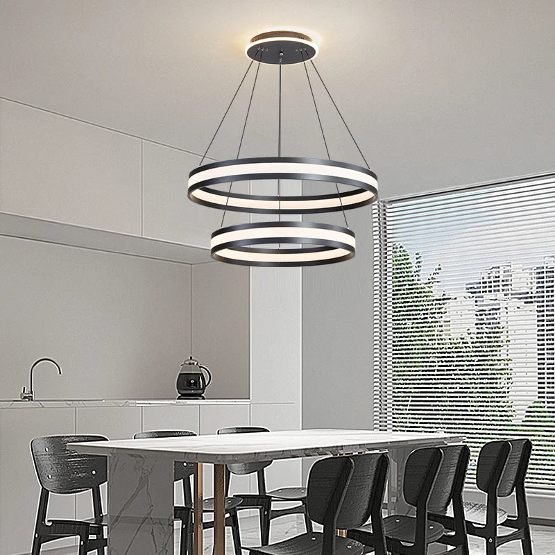 Modern Italian minimalist chandelier for a luxurious atmosphere - vue 4 sur 15