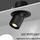 Recessed LED spotlight with COB technology