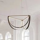 Modern geometric LED chandelier contemporary indoor lighting