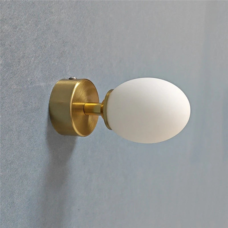 Modern minimalist duck egg LED wall light - vue 4 sur 8