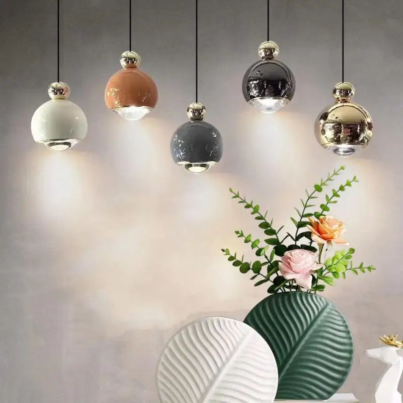 Modern aluminium LED pendant light for bar and restaurant