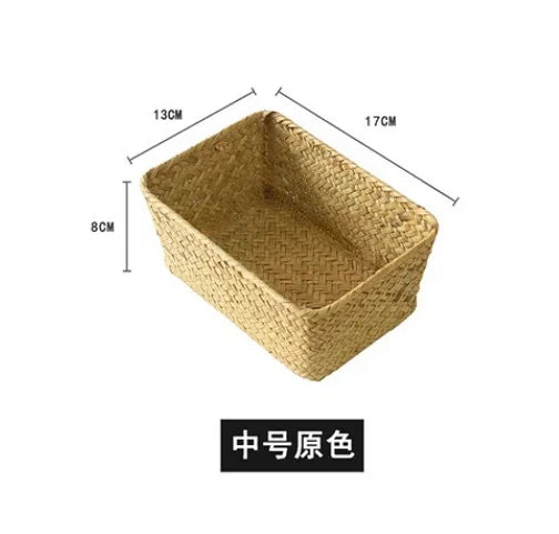 Wicker storage basket for kitchen and picnic - vue 11 sur 12