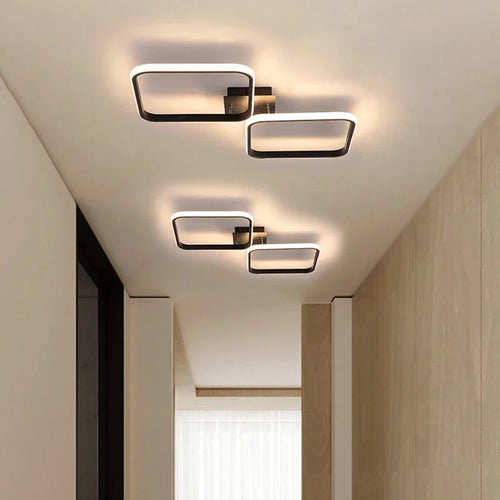 Modern LED chandelier for hallway, corridor and indoor spaces - vue 2 sur 24