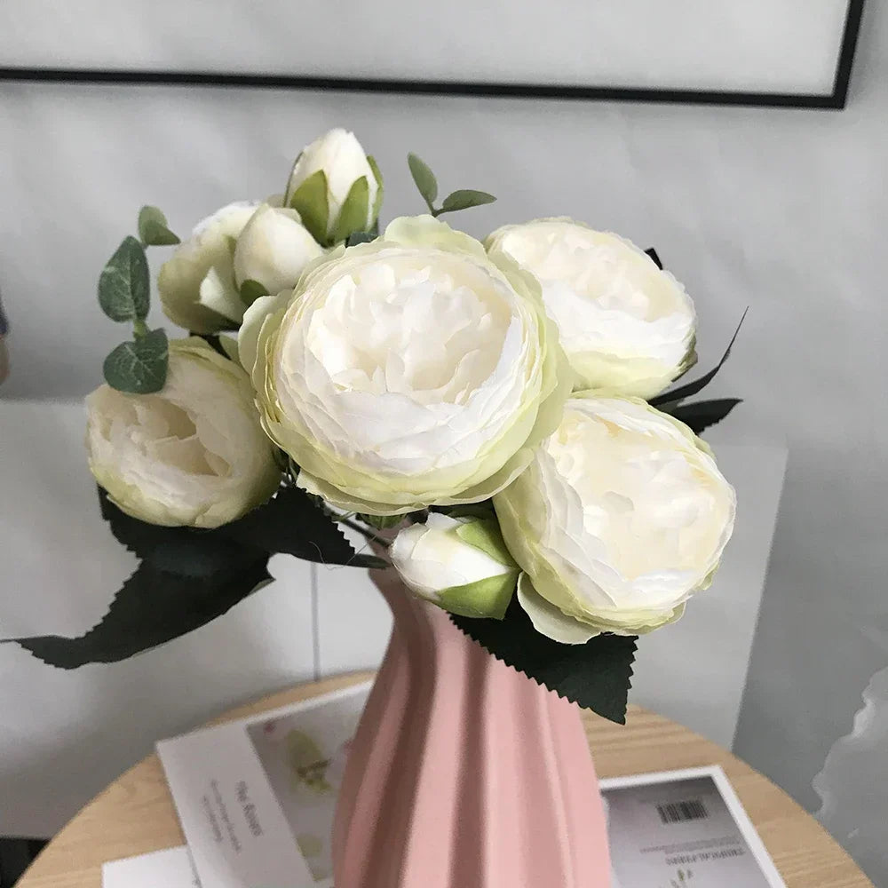 Artificial peony bouquet for wedding and home decoration - vue 10 sur 16