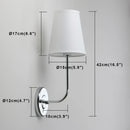 Phansthy classic single industrial wall light with flared funnel shade