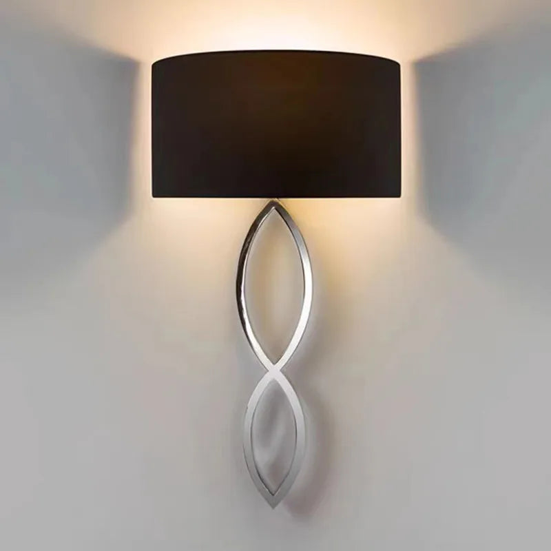 Modern fabric wall light for indoor decorative lighting