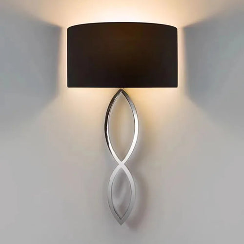 Caserta fabric circle wall light for interior decoration - vue 2 sur 15