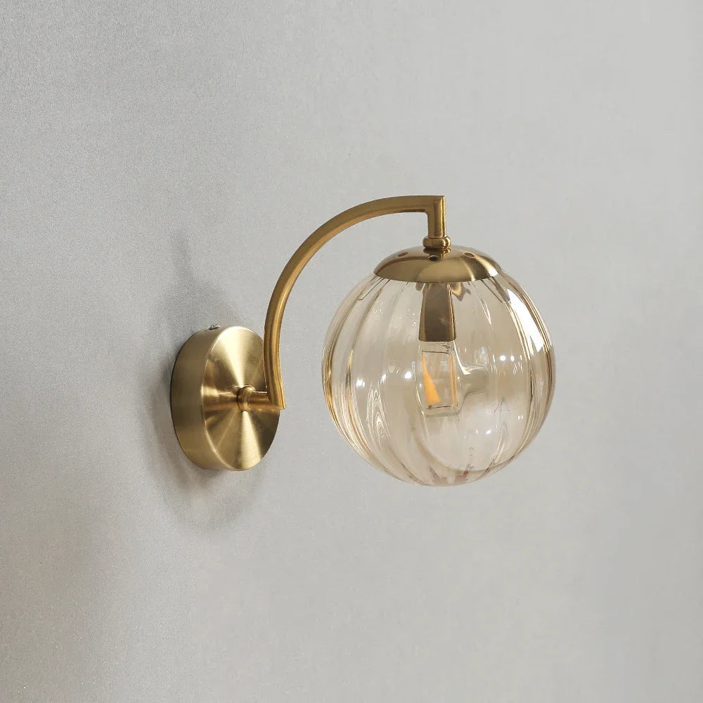 Nordic glass LED wall light - vue 6 sur 12
