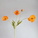 Artificial poppy flower bouquet for home, garden, and party decoration
