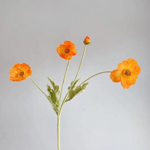 Artificial poppy flower bouquet for home, garden, and party decoration - vue 27 sur 26